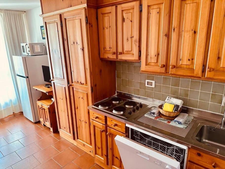 Kitchen or kitchenette, dishwasher, stove