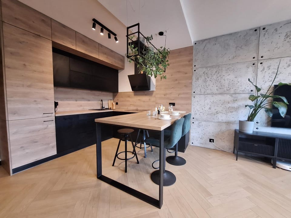 Kitchen or kitchenette, Living room