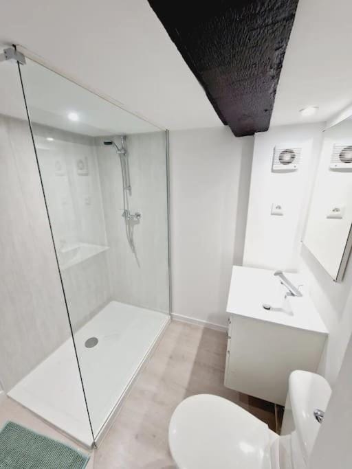 Shower, Toilet, Bathroom, towels