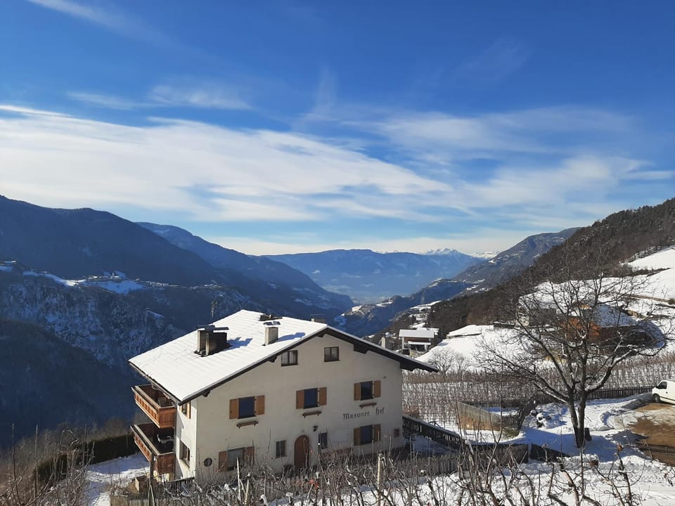Property building, Neighbourhood, Winter, Mountain view