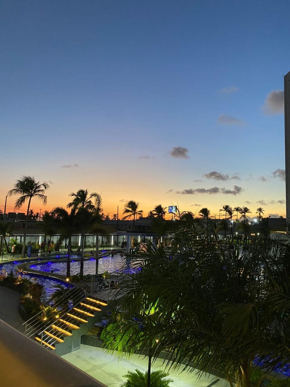 Night, Pool view