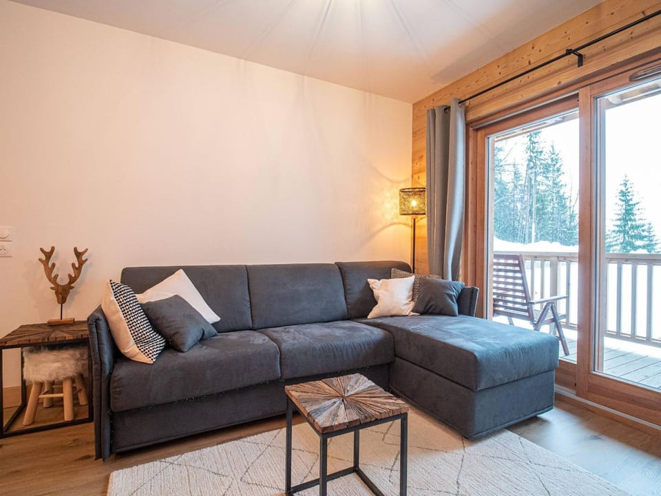 Valmorel: Appt 6 pers, 2 ch, parking, wifi, skis aux pieds - FR-1-356-511 Apartment in Les Avanchers-Valmorel