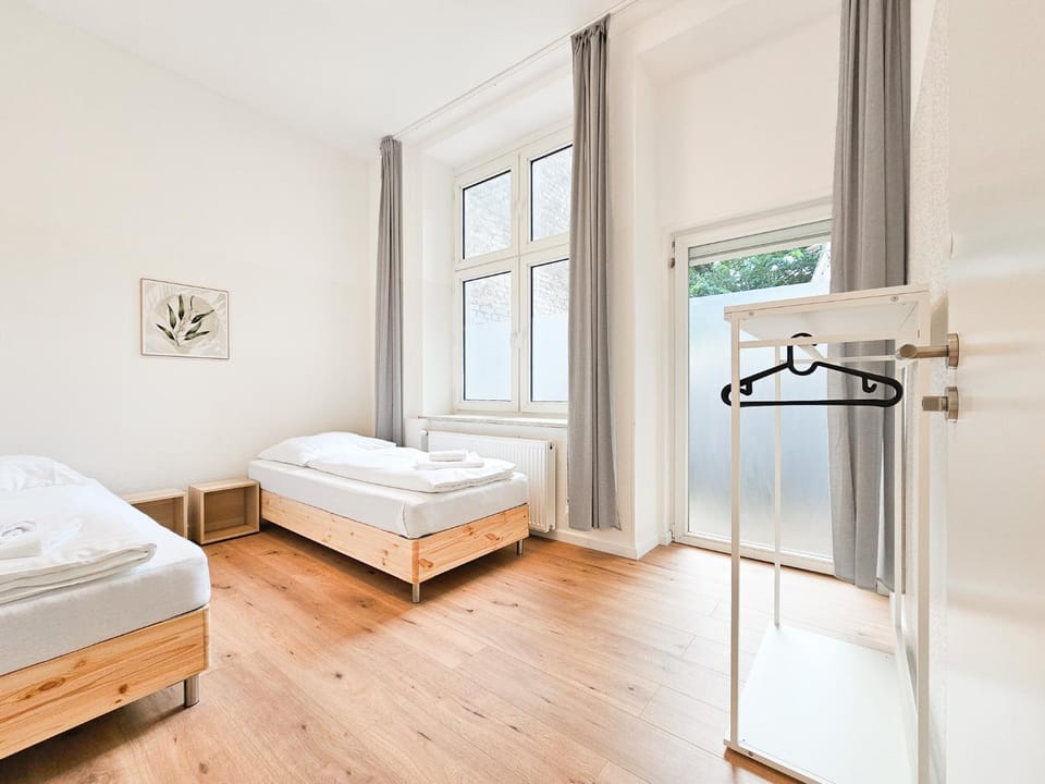 Bed, Photo of the whole room, Bedroom, towels, wardrobe