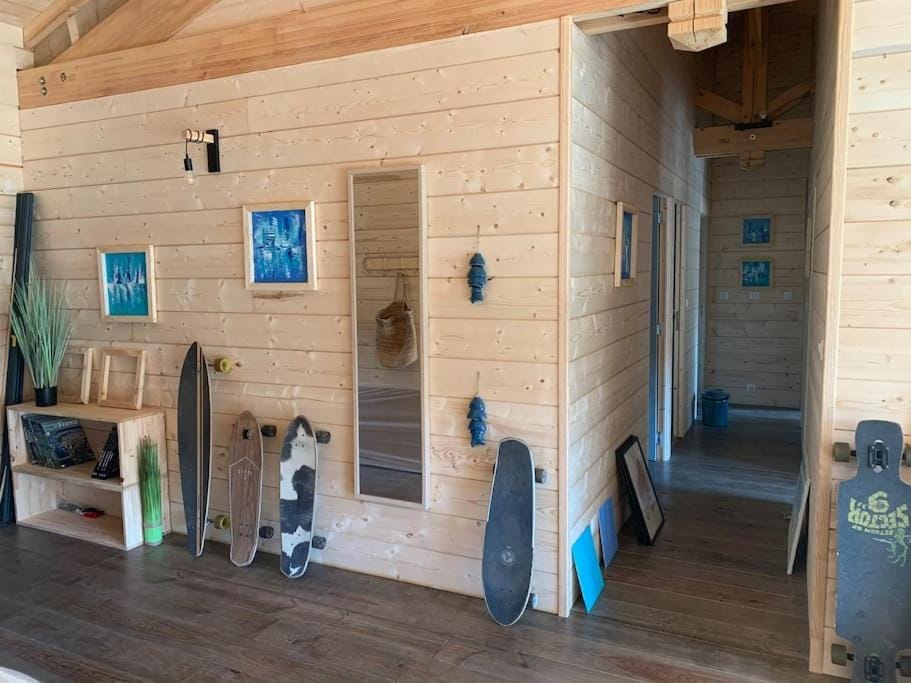 Casa Lenha, Maison en bois avec 1 petit bassin House in Soustons