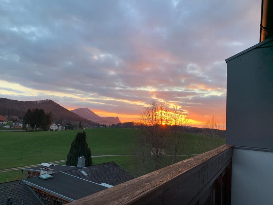 Natural landscape, View (from property/room), Mountain view, Sunset