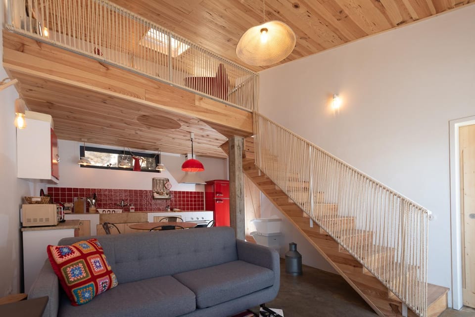Kitchen or kitchenette, Living room, Seating area