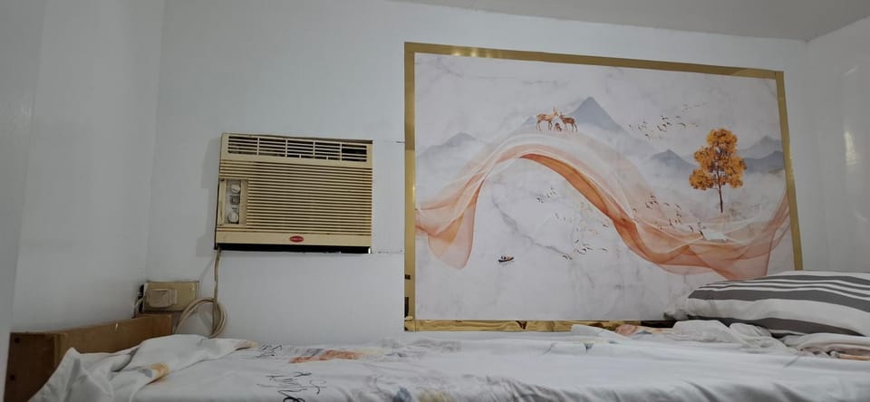 Bed, Bedroom, air conditioner