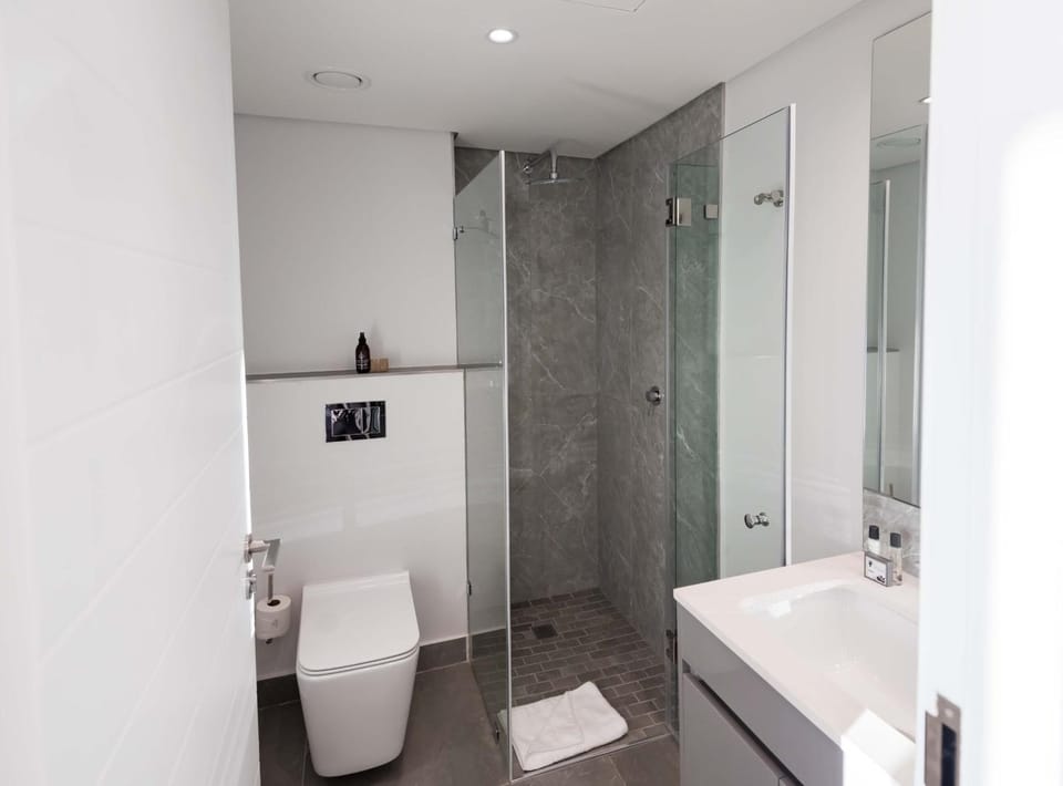 Shower, Toilet, Bathroom, towels