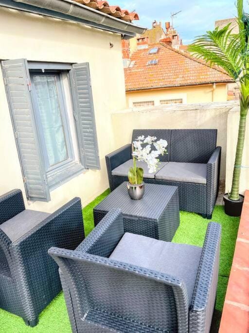 Studio cosy - 2 pers - Béziers - Centre - Terrasse - Clim Apartment in Béziers