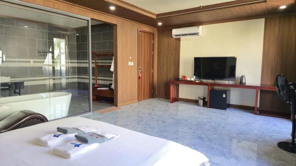 Communal lounge/ TV room, Bed, Bathroom, TV and multimedia, Living room, Photo of the whole room, Bedroom, towels, wardrobe, air conditioner