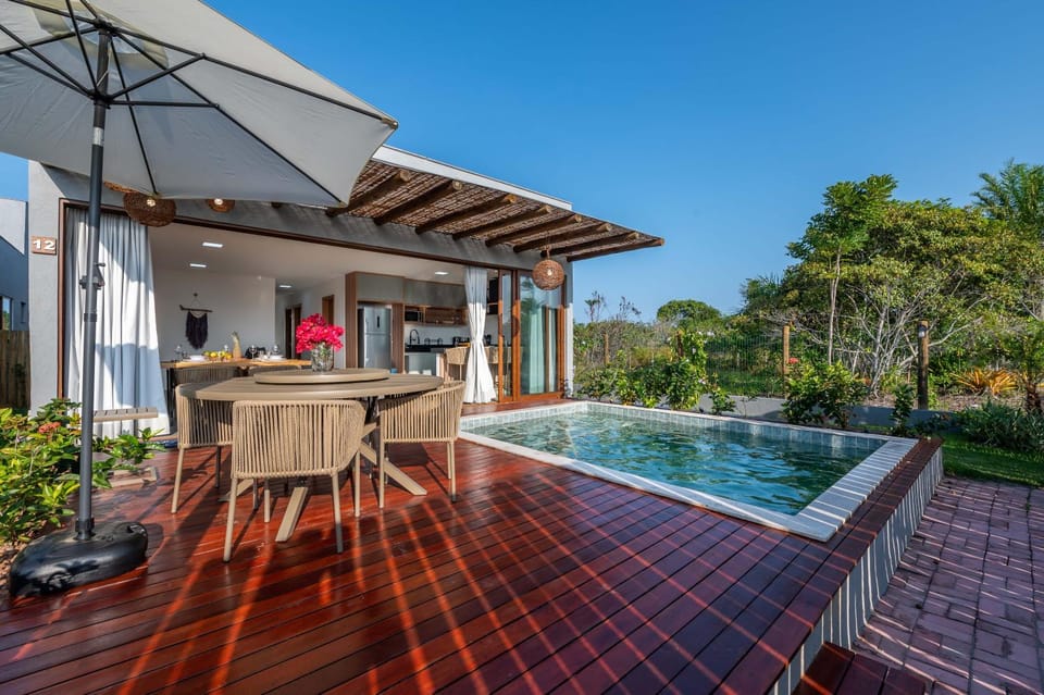 Property building, Patio, Garden, Pool view, Swimming pool