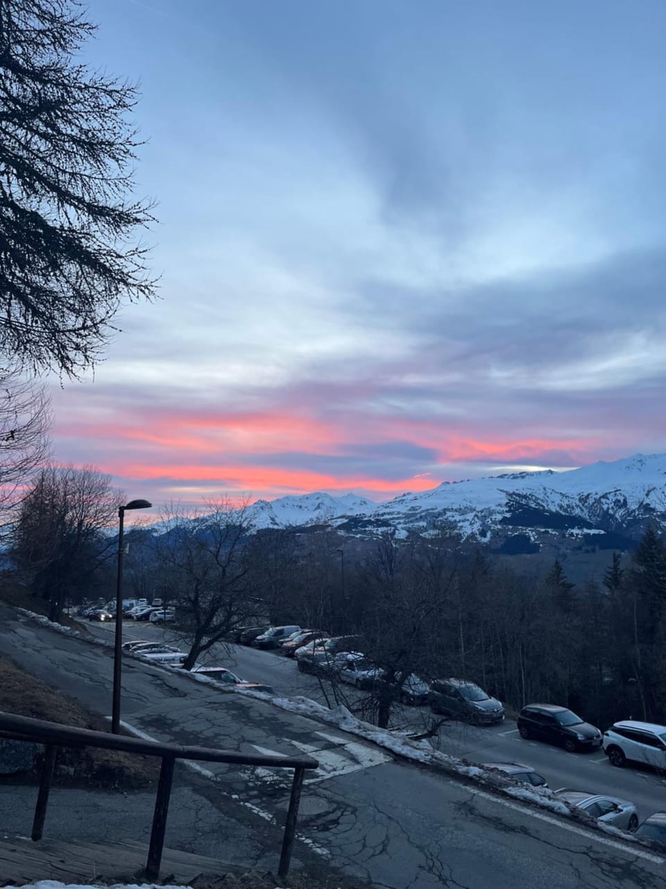 Mountain view, Sunset