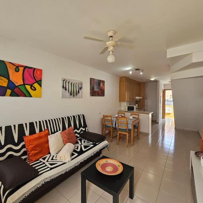 Kitchen or kitchenette, Living room, Dining area