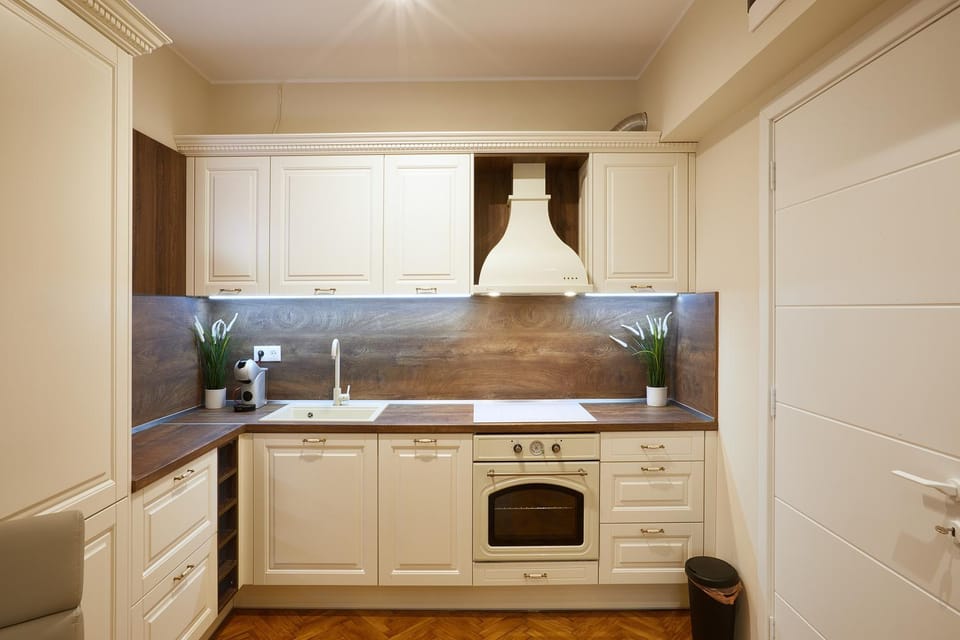 Kitchen or kitchenette, Seating area, Dining area, heating, stove