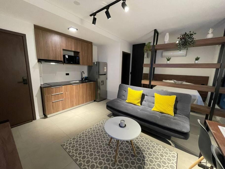 Kitchen or kitchenette, Living room, Photo of the whole room