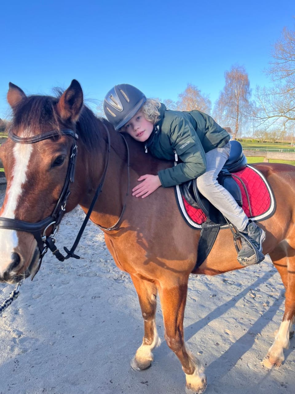 Horse-riding, children