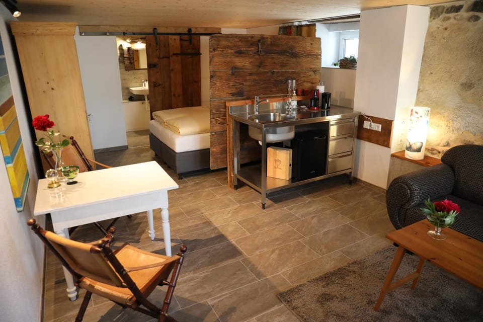 Kitchen or kitchenette, Living room, Dining area