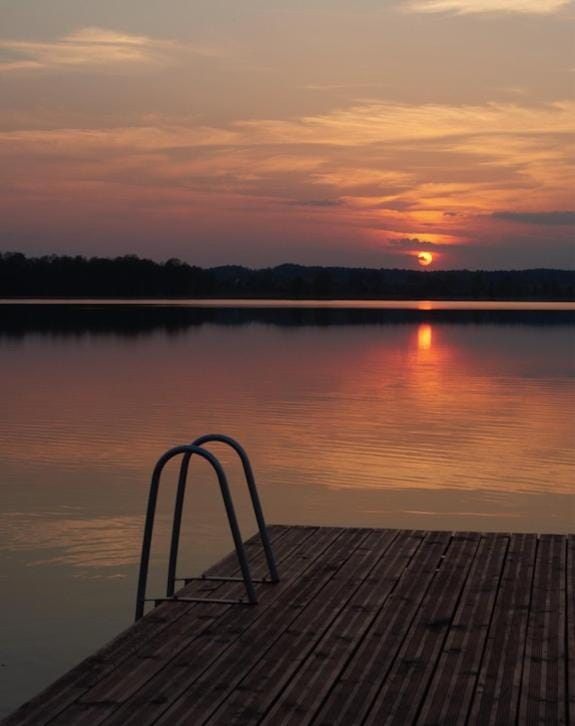 Lake view, Sunset