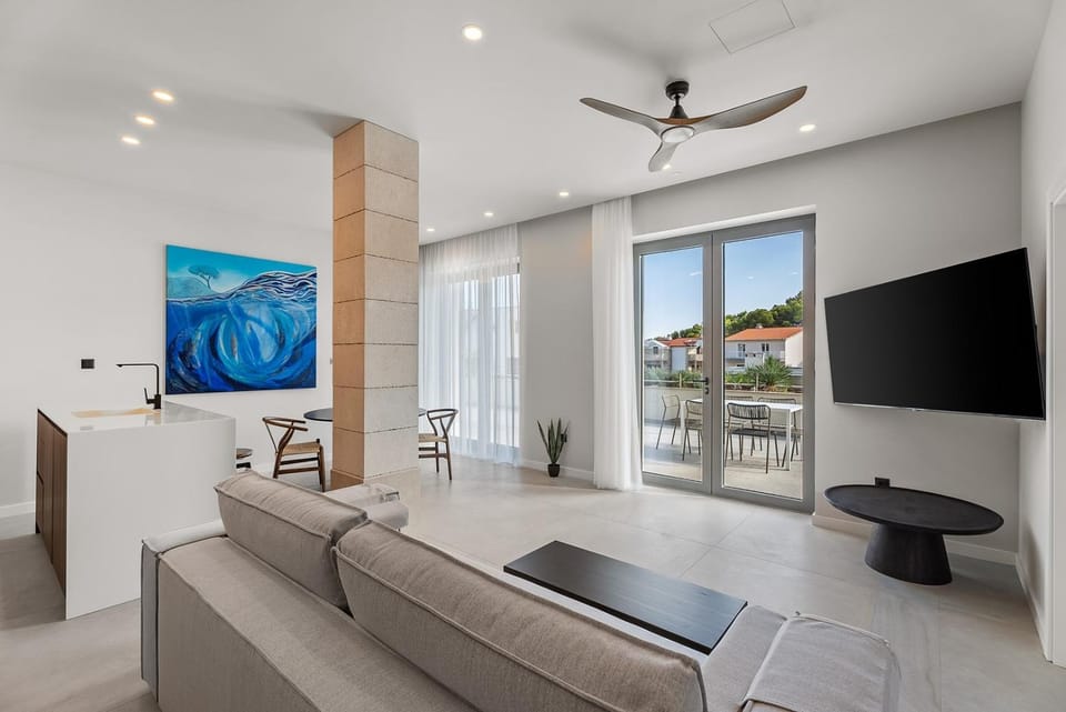 Living room, air conditioner