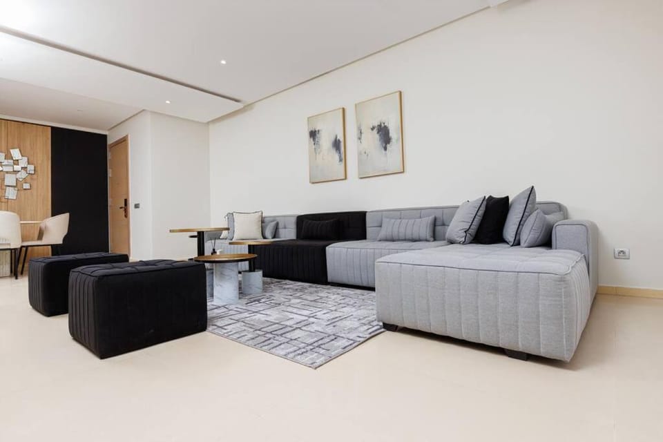 Elegant 2BR in Hay Riad - New Furnishings & Design Apartment in Rabat