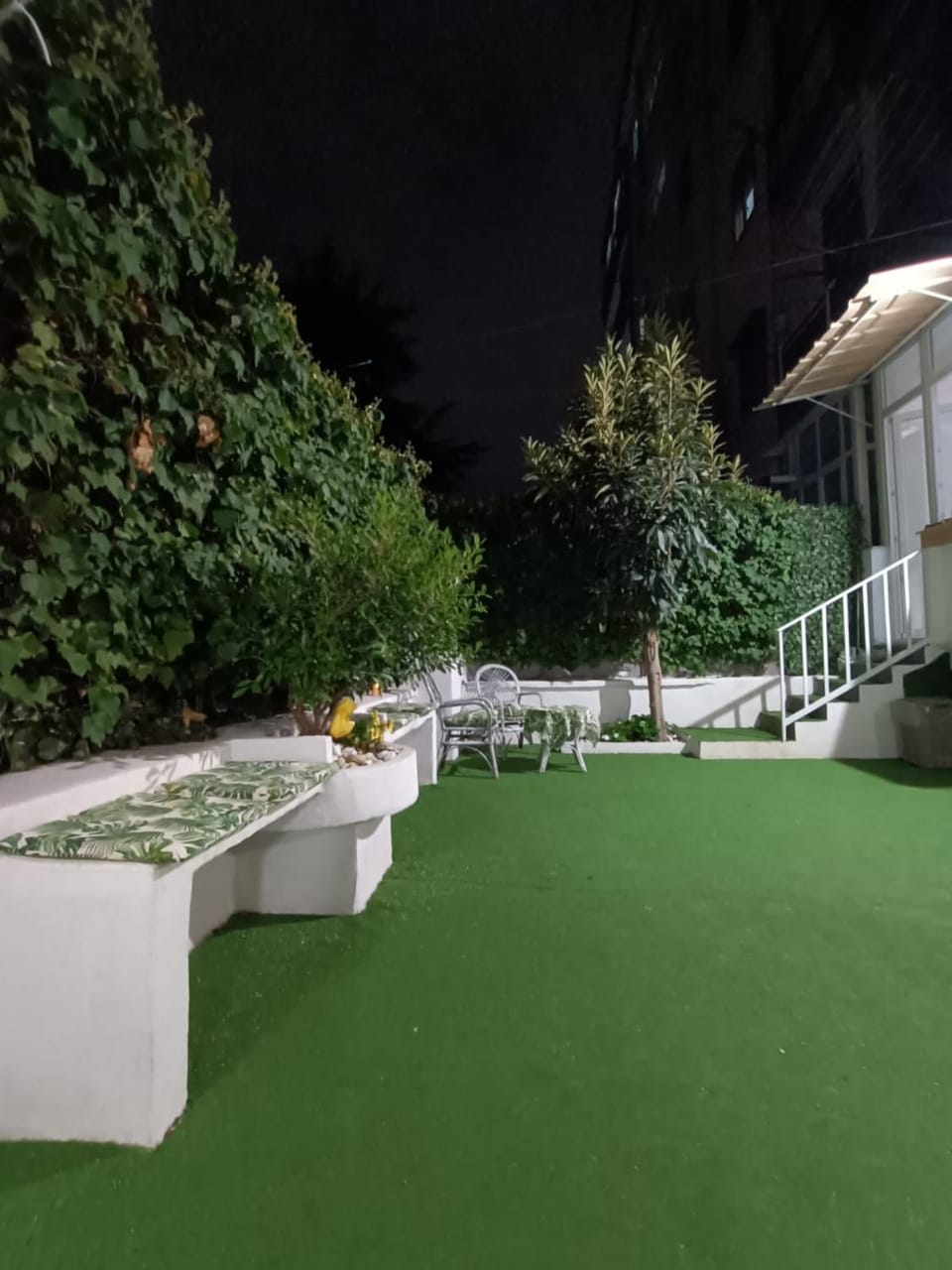 Patio, Night, Garden, Garden, Balcony/Terrace, Garden view