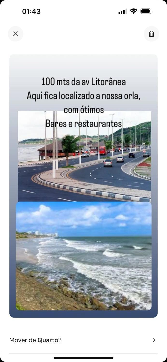 Suite climatizada em Ap compartilhado na ponta da areia Vacation rental in São Luís