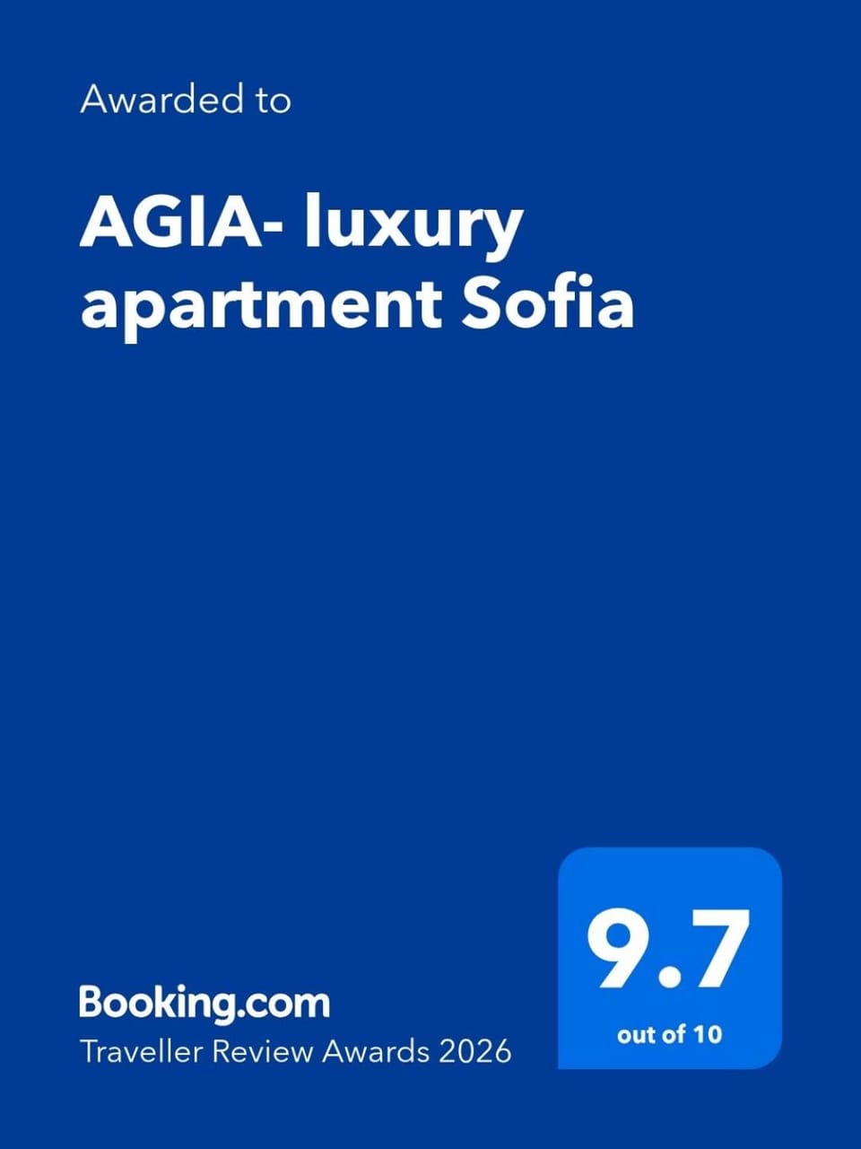 AGIA- luxury apartment Sofia Apartment in Sofia