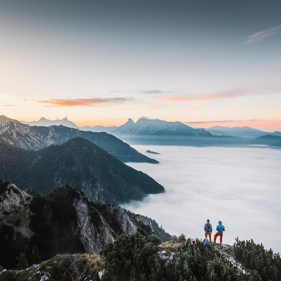 People, Natural landscape, Sunrise