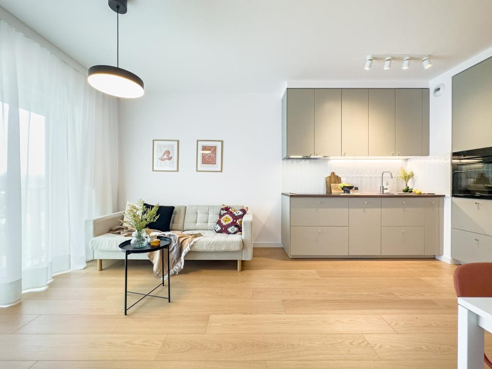 Kitchen or kitchenette, Living room, Seating area, Dining area, pet friendly, stove