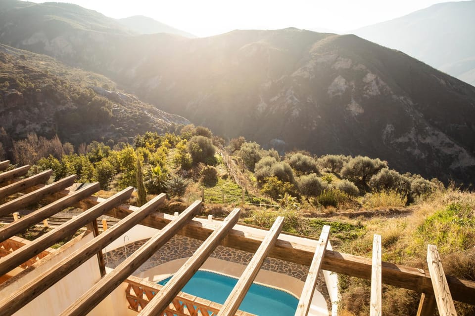 Natural landscape, Mountain view, Pool view, Swimming pool