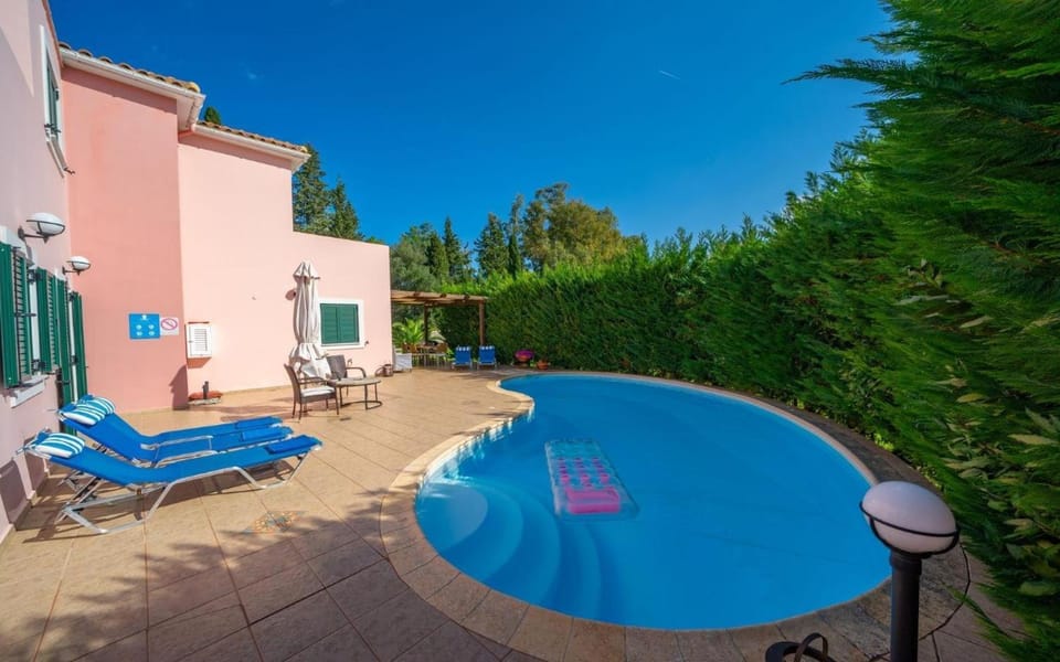 Property building, Living room, Swimming pool