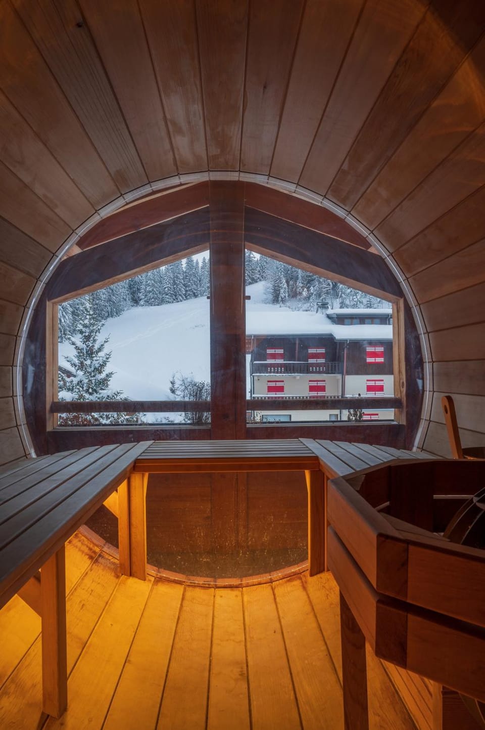 Winter, Sauna