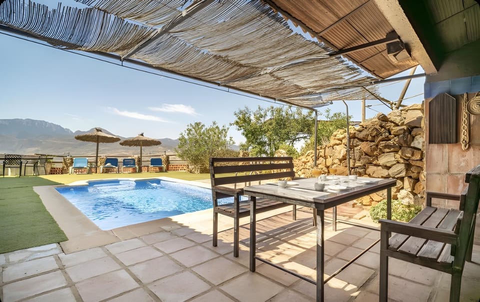 Property building, Living room, Swimming pool