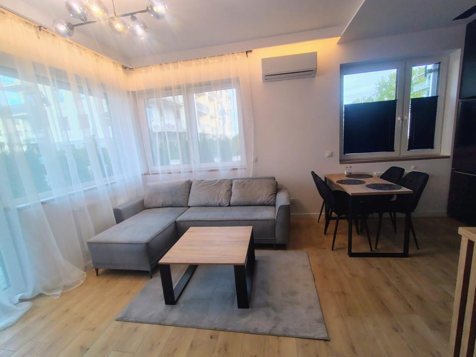 Living room, Seating area, Dining area, air conditioner