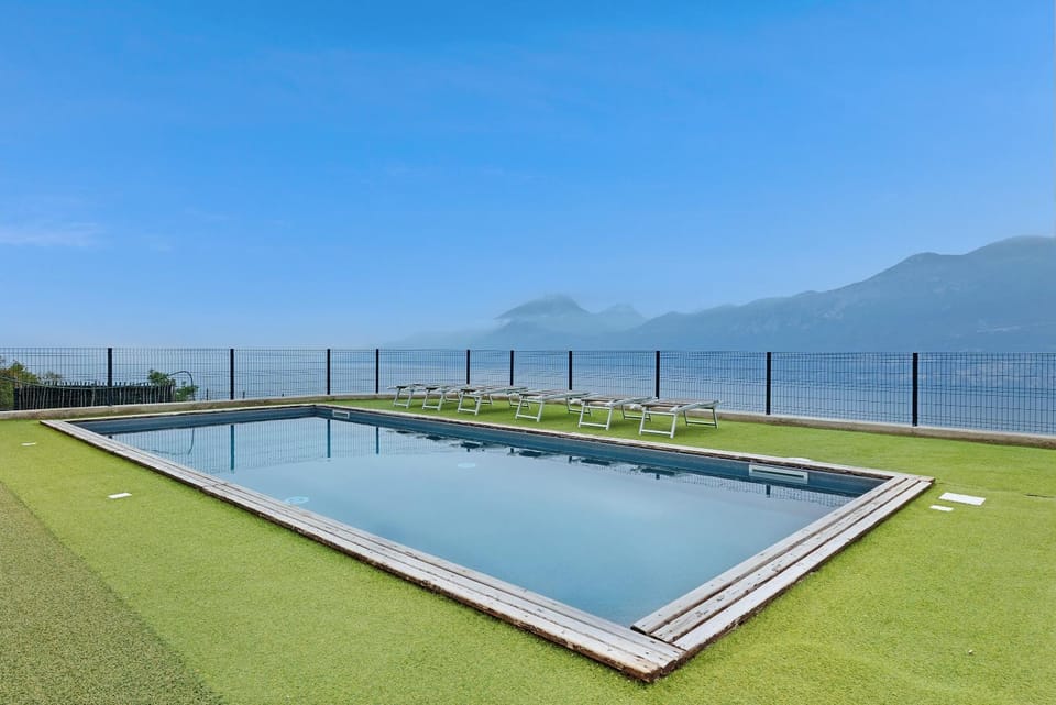 Property building, Living room, Swimming pool