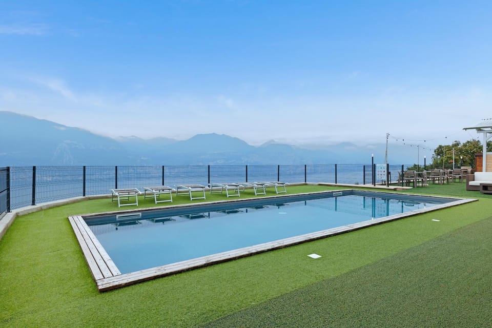 Property building, Living room, Swimming pool