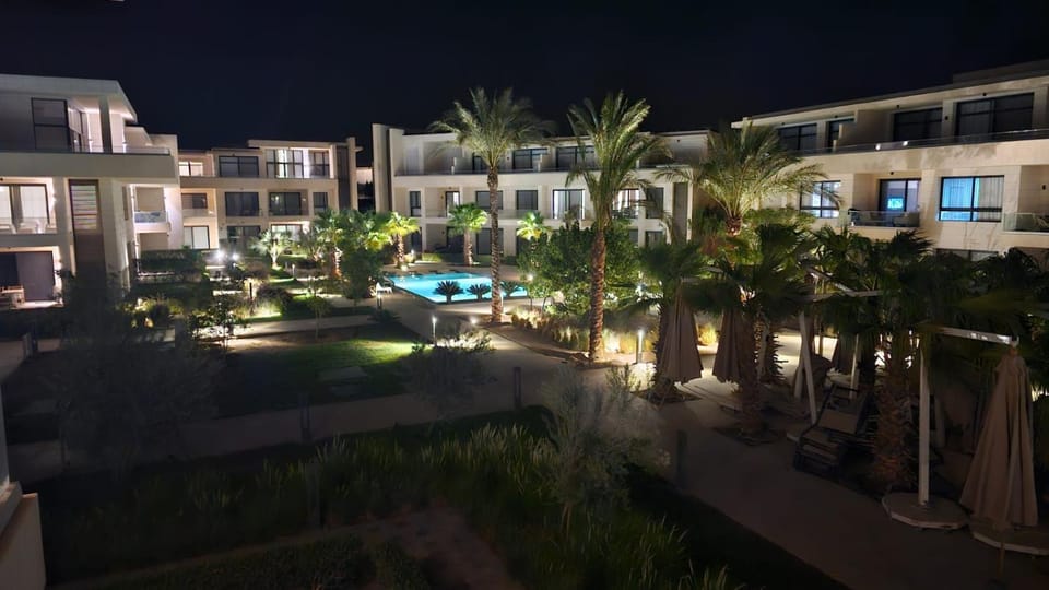 Night, Garden view, Pool view, Swimming pool