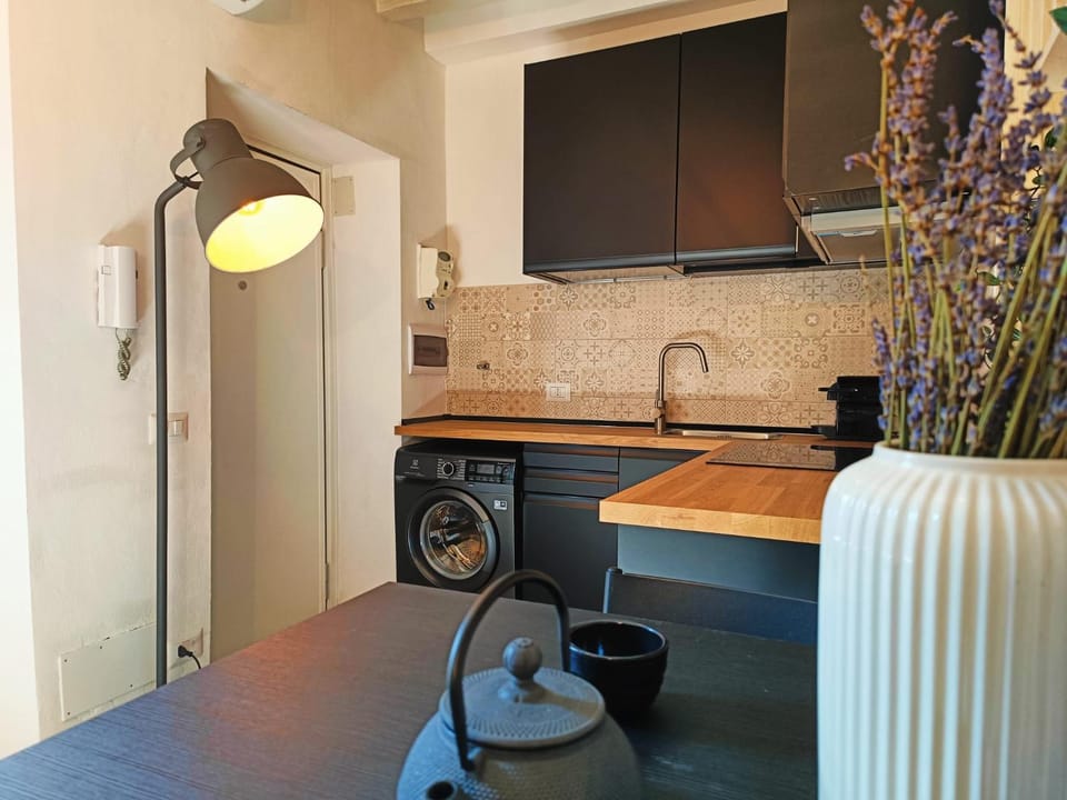 Kitchen or kitchenette, oven, pet friendly, stove, washing machine