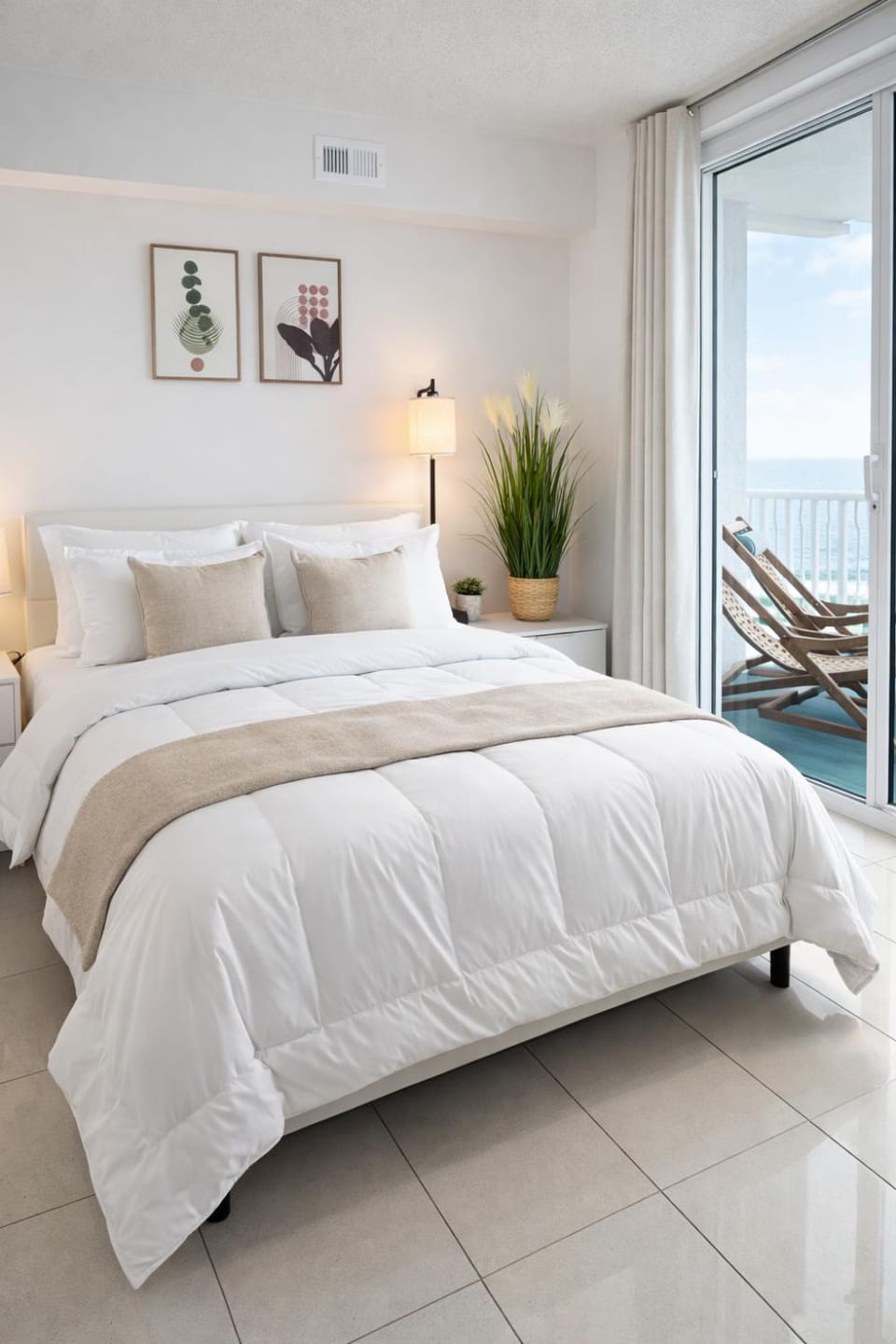 Luxury 36th Floor Suite, 2 Bedrooms & 3 Beds, 1 King, 1 Queen, Balcony w Sea View, Free Parking Apartment in Brickell