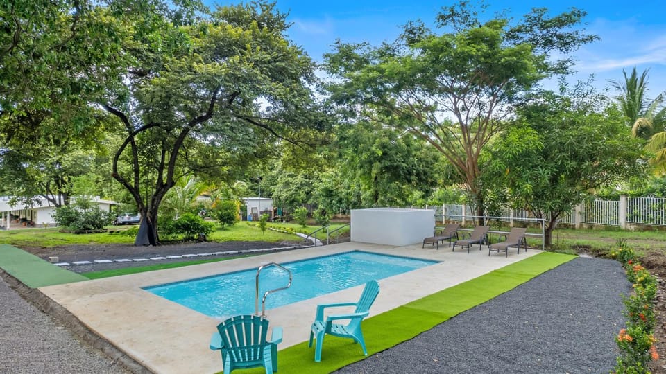 Natural landscape, Garden, Swimming pool