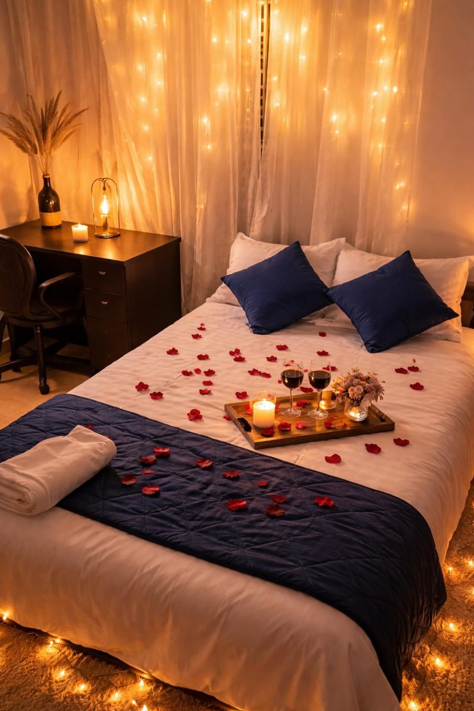 Bed, Bedroom, wedding