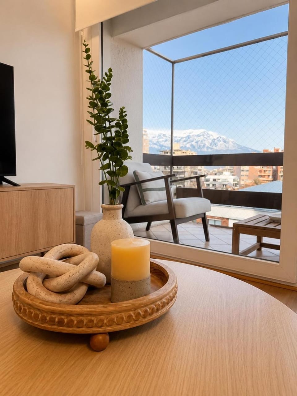 TV and multimedia, View (from property/room), Balcony/Terrace, Living room, Mountain view