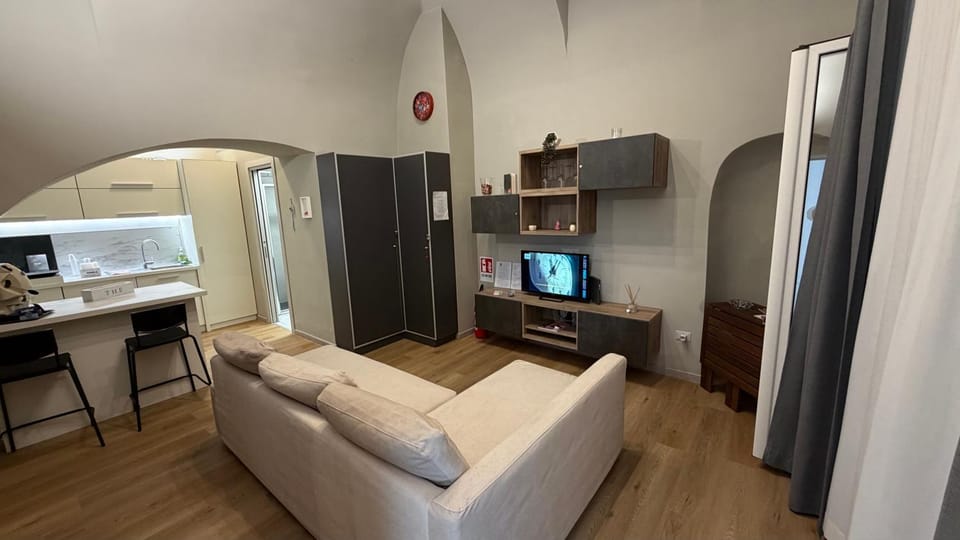 Communal lounge/ TV room, Bed, TV and multimedia, Living room, Seating area, air conditioner