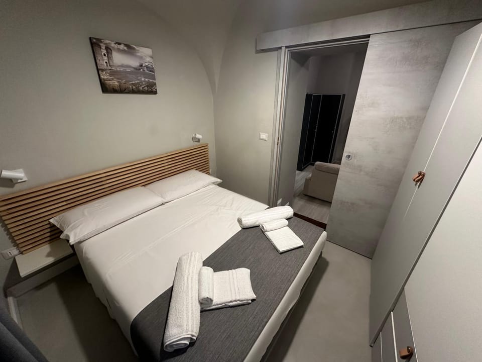 Bedroom, flat iron, soundproof, towels, wardrobe