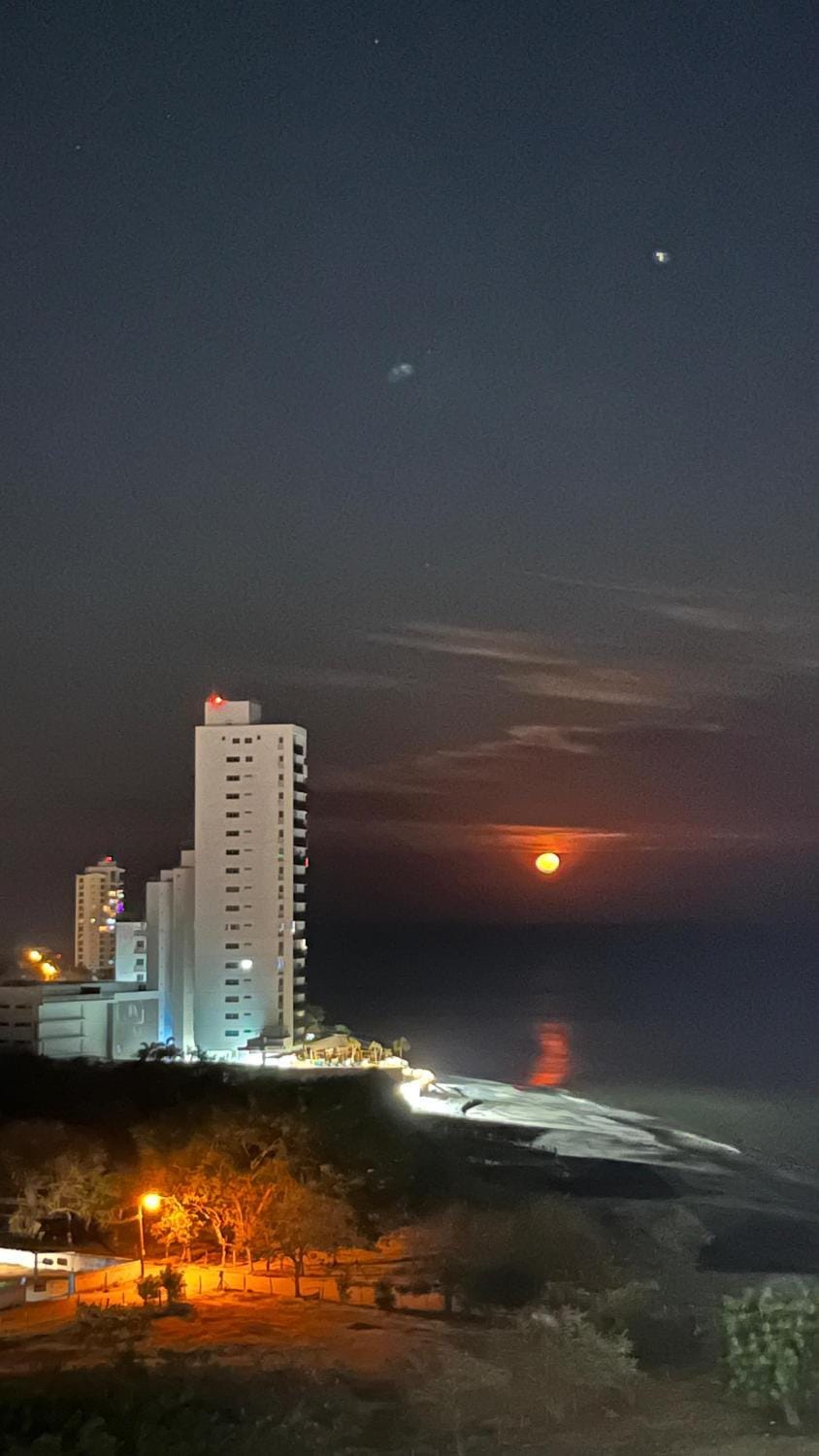 Night, Beach, Sea view