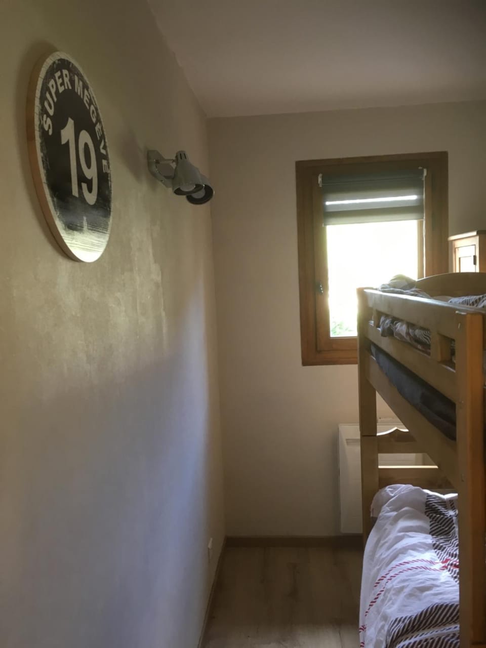 Photo of the whole room, bunk bed