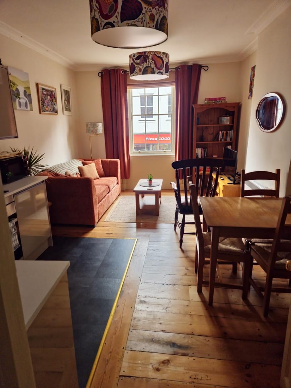 Living room, Seating area, Dining area