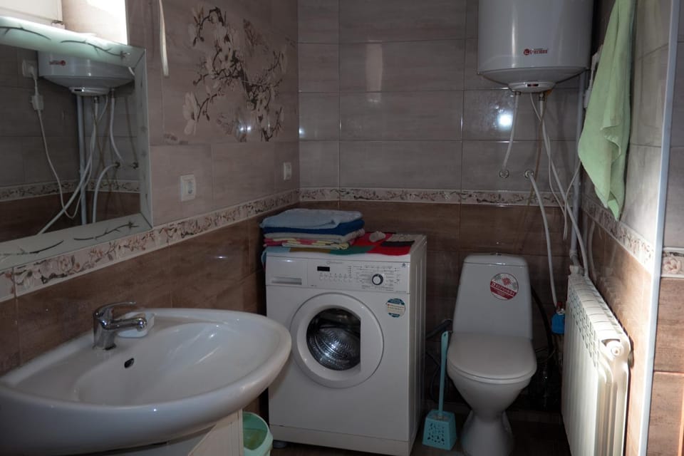 Toilet, washing machine