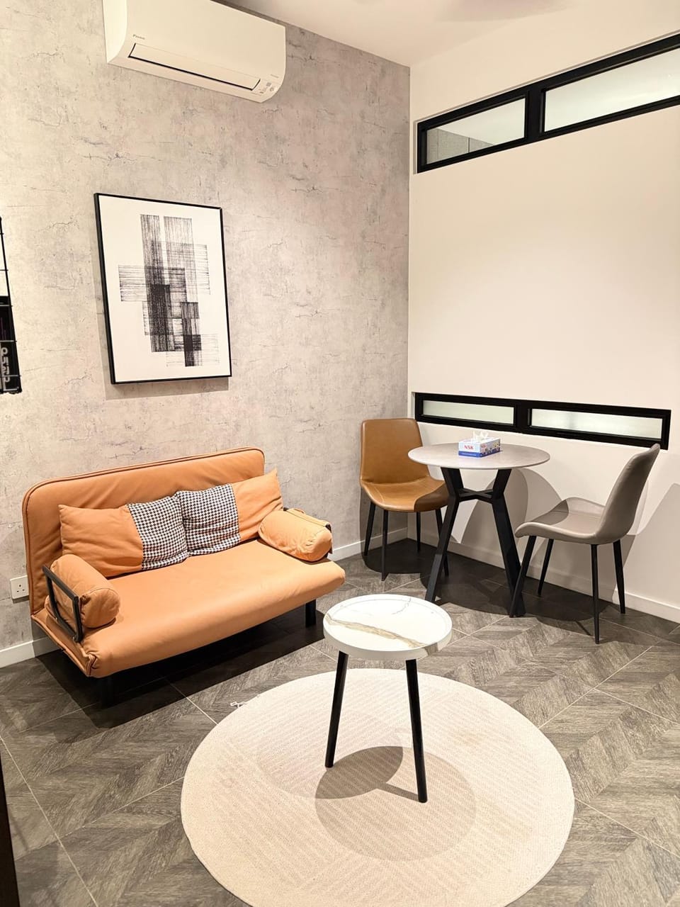 Living room, Seating area, Dining area