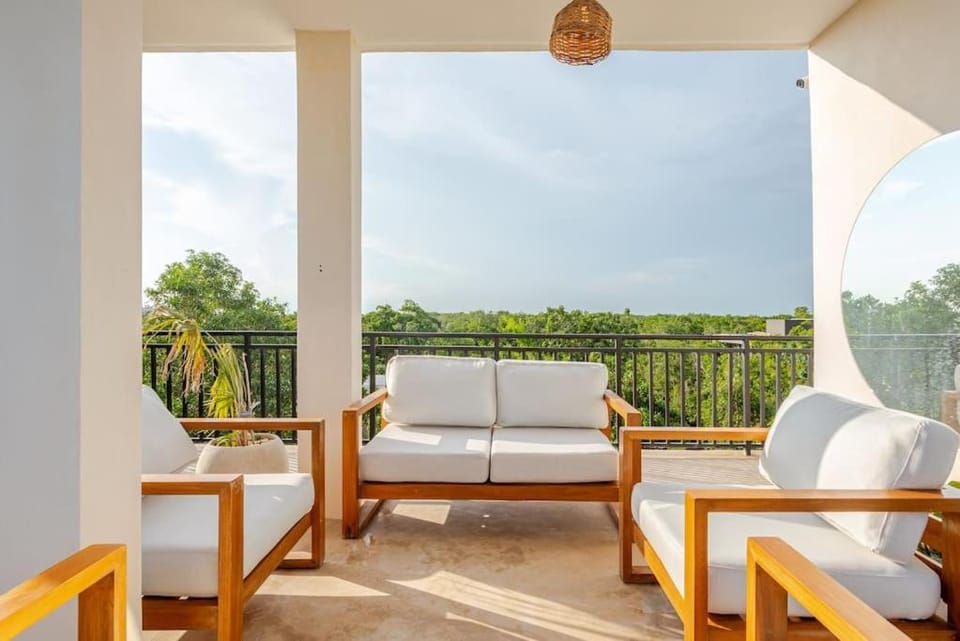 Alberca y balcon privado a 6 minutos de la playa Apartment in State of Quintana Roo